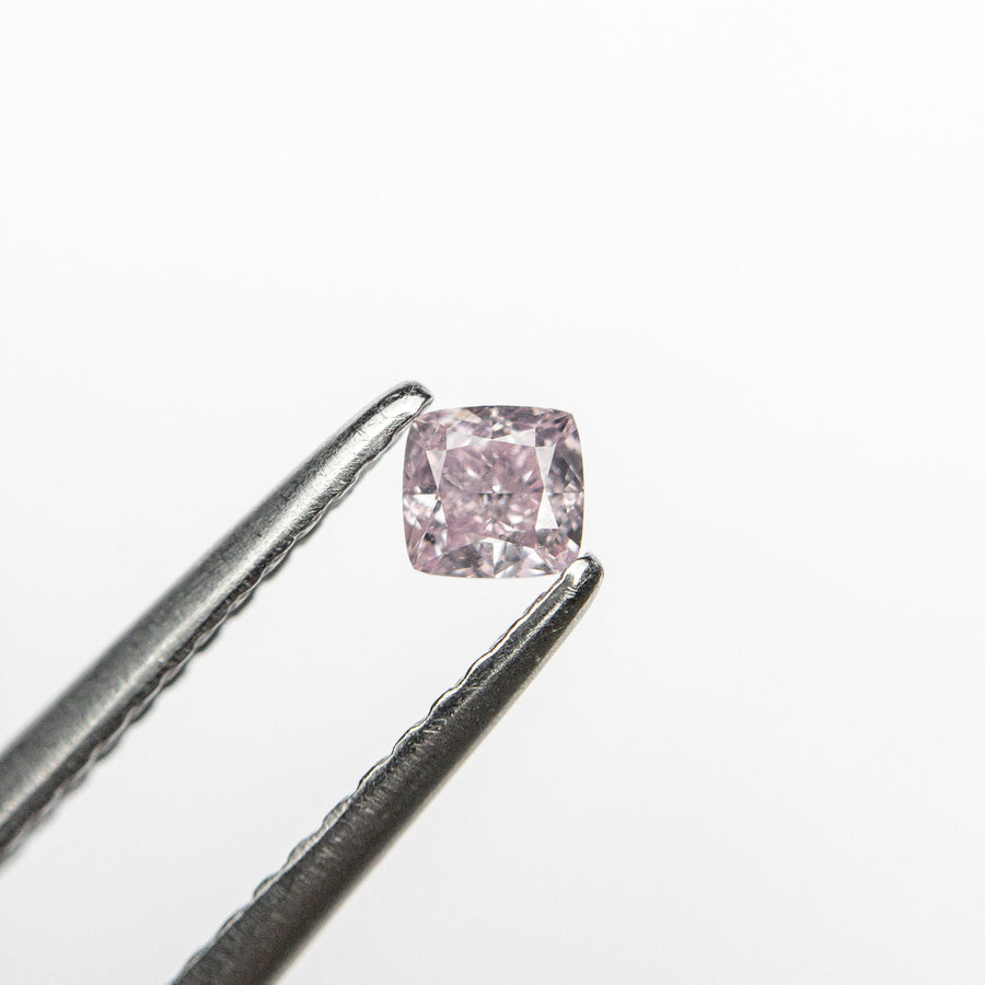 The 0.16ct 2.97x2.84x2.02mm GIA SI2 Fancy Pink Cushion Brilliant 🇦🇺 24096-01 by East London jeweller Rachel Boston | Discover our collections of unique and timeless engagement rings, wedding rings, and modern fine jewellery. - Rachel Boston Jewellery