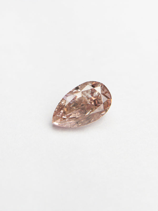 0.26ct 4.93x2.92x2.15mm Fancy Pink Pear Brilliant 24106-01 - Rachel Boston Jewellery