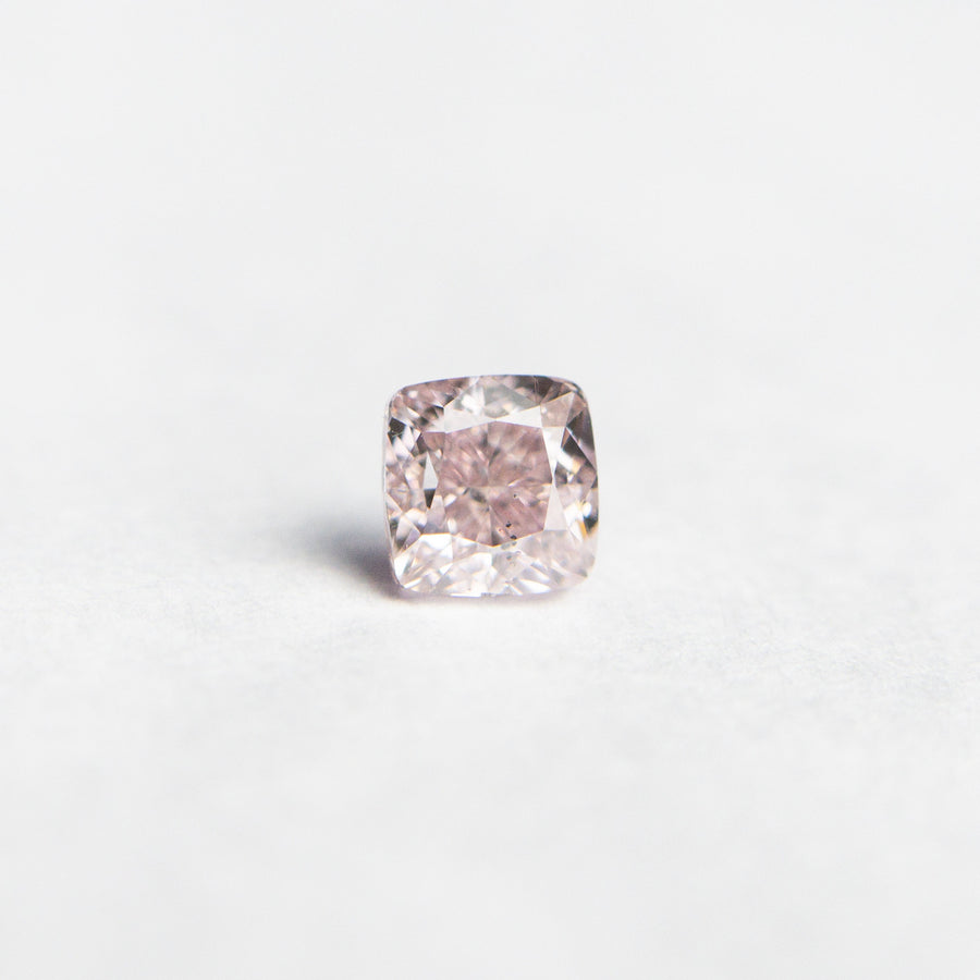 The 0.30ct 3.44x3.36x2.63mm GIA SI1 Fancy Pink Cushion Brilliant 🇦🇺 24103-01 by East London jeweller Rachel Boston | Discover our collections of unique and timeless engagement rings, wedding rings, and modern fine jewellery. - Rachel Boston Jewellery