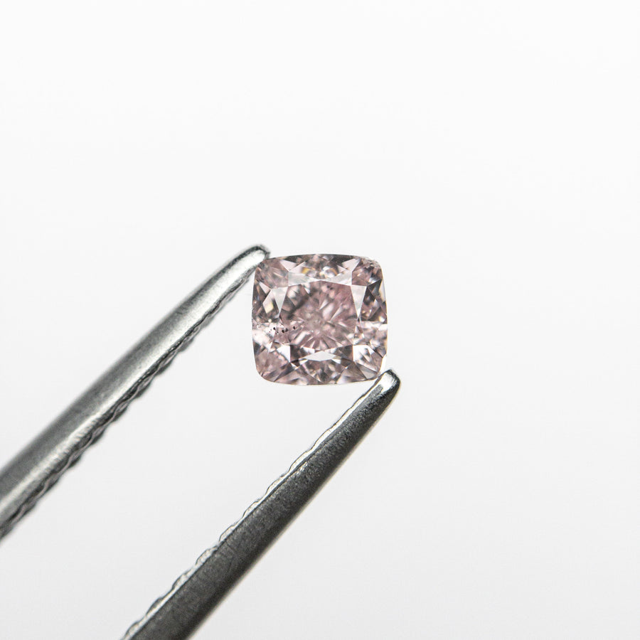The 0.30ct 3.44x3.36x2.63mm GIA SI1 Fancy Pink Cushion Brilliant 🇦🇺 24103-01 by East London jeweller Rachel Boston | Discover our collections of unique and timeless engagement rings, wedding rings, and modern fine jewellery. - Rachel Boston Jewellery