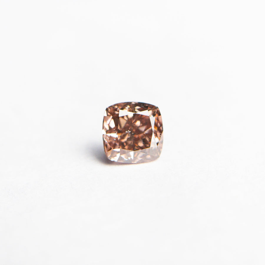 The 0.30ct 3.74x3.69x2.49mm GIA SI2 Fancy Deep Brownish Orangy Pink Cushion Brilliant 🇦🇺 24104-01 by East London jeweller Rachel Boston | Discover our collections of unique and timeless engagement rings, wedding rings, and modern fine jewellery. - Rachel Boston Jewellery