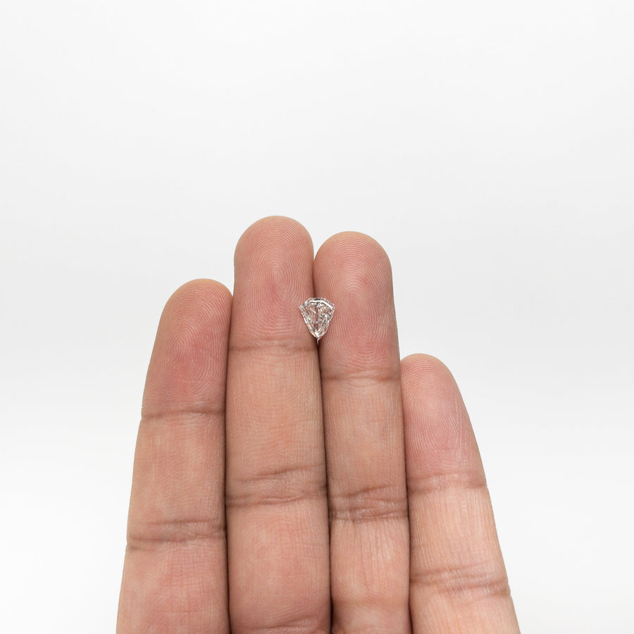 The 1.09ct 7.76x6.65x3.18mm SI2 H Shield Step Cut 19492-01 by East London jeweller Rachel Boston | Discover our collections of unique and timeless engagement rings, wedding rings, and modern fine jewellery. - Rachel Boston Jewellery