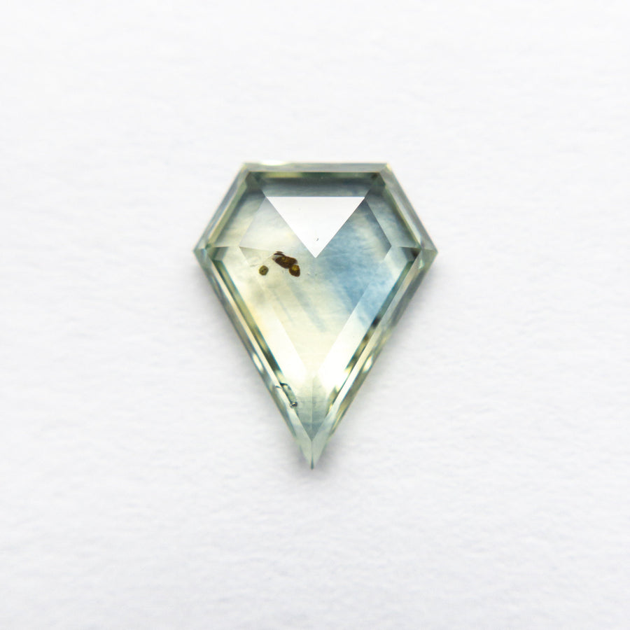 The 1.36ct 9.08x7.23x 2.51mm Shield Rosecut Sapphire 22434-08 by East London jeweller Rachel Boston | Discover our collections of unique and timeless engagement rings, wedding rings, and modern fine jewellery. - Rachel Boston Jewellery