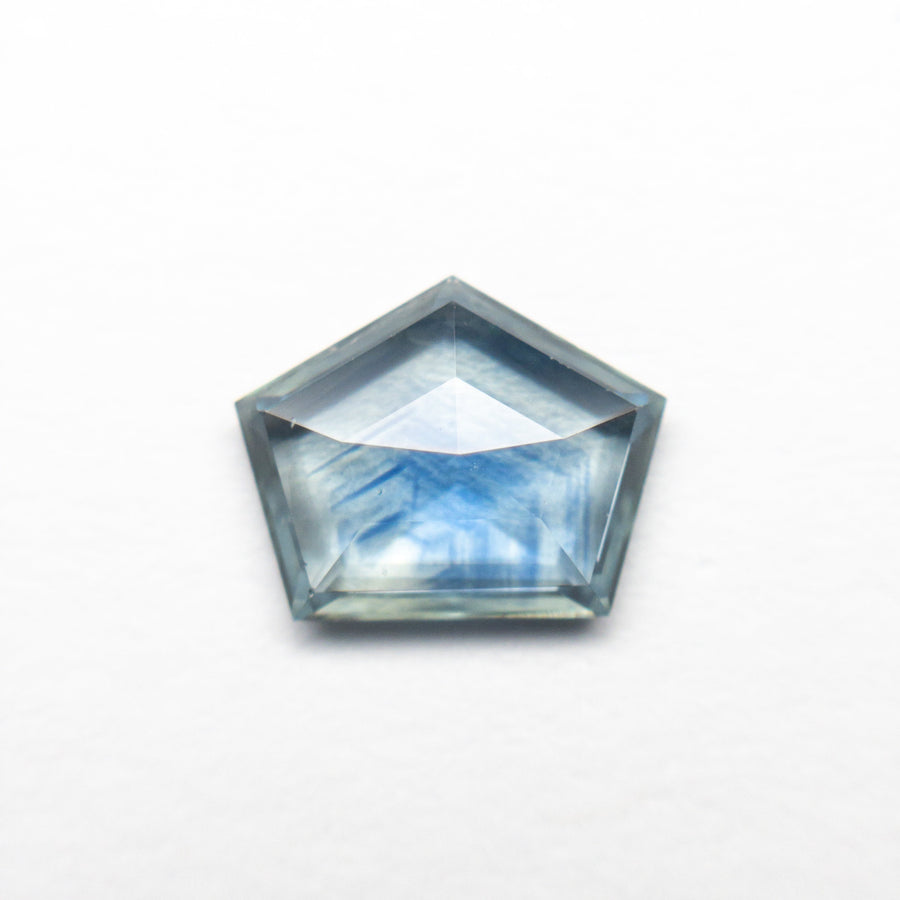 The 1.55ct 8.94x7.09x2.63mm Pentagon Rosecut Sapphire 22434-48 by East London jeweller Rachel Boston | Discover our collections of unique and timeless engagement rings, wedding rings, and modern fine jewellery. - Rachel Boston Jewellery