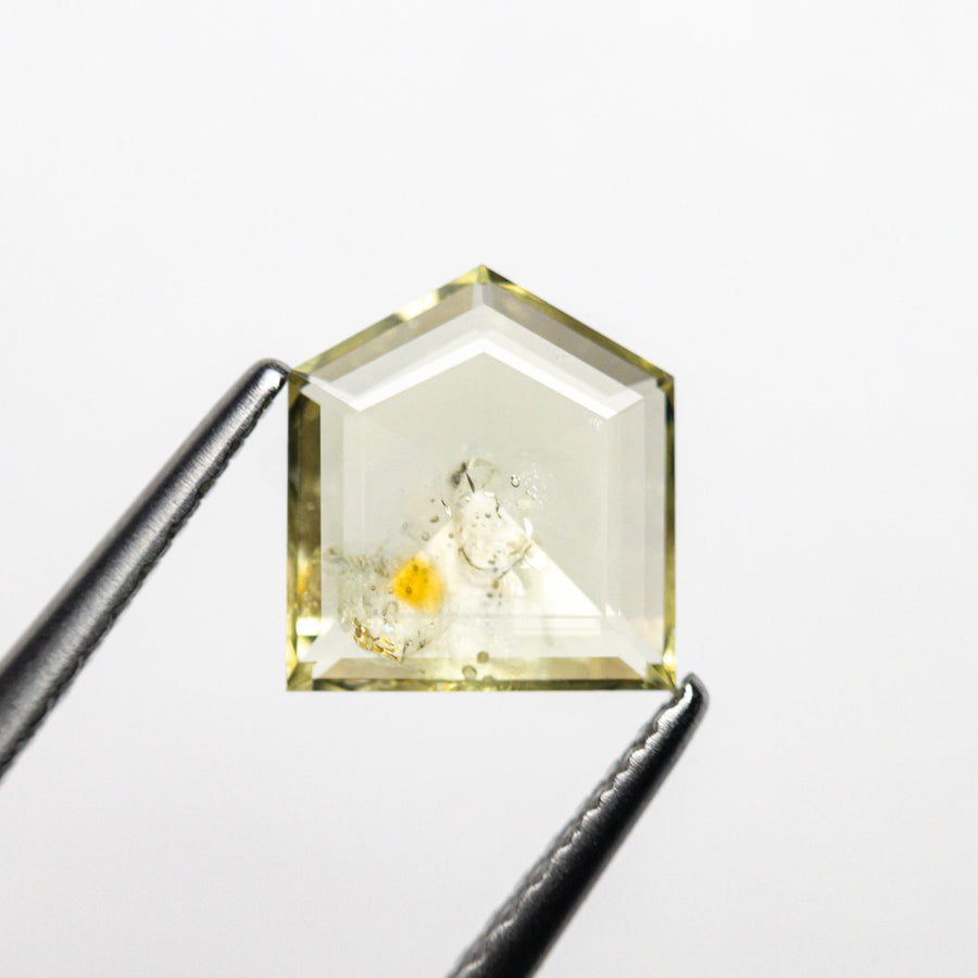 The 1.36ct 7.51x6.69x2.25mm Shield Double Cut Sapphire 22434-75 by East London jeweller Rachel Boston | Discover our collections of unique and timeless engagement rings, wedding rings, and modern fine jewellery. - Rachel Boston Jewellery