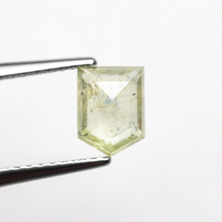 The 1.00ct 6.48x4.85x2.63mm Shield Double Cut Sapphire 22434-86 by East London jeweller Rachel Boston | Discover our collections of unique and timeless engagement rings, wedding rings, and modern fine jewellery. - Rachel Boston Jewellery