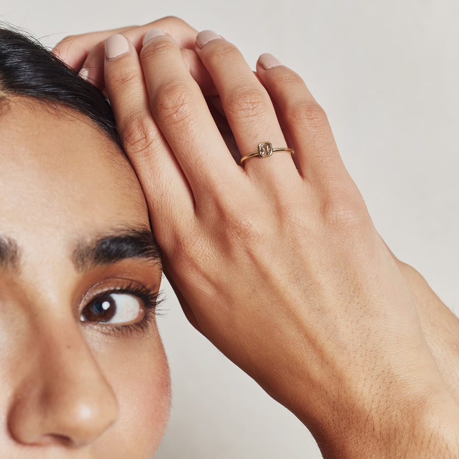 The X - Chatillion Ring by East London jeweller Rachel Boston | Discover our collections of unique and timeless engagement rings, wedding rings, and modern fine jewellery. - Rachel Boston Jewellery