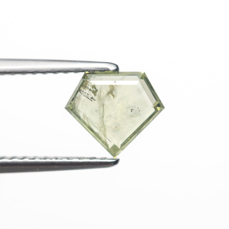 The 1.30ct 6.89x7.98x2.38mm Shield Portrait Cut Sapphire 23469-29 by East London jeweller Rachel Boston | Discover our collections of unique and timeless engagement rings, wedding rings, and modern fine jewellery. - Rachel Boston Jewellery