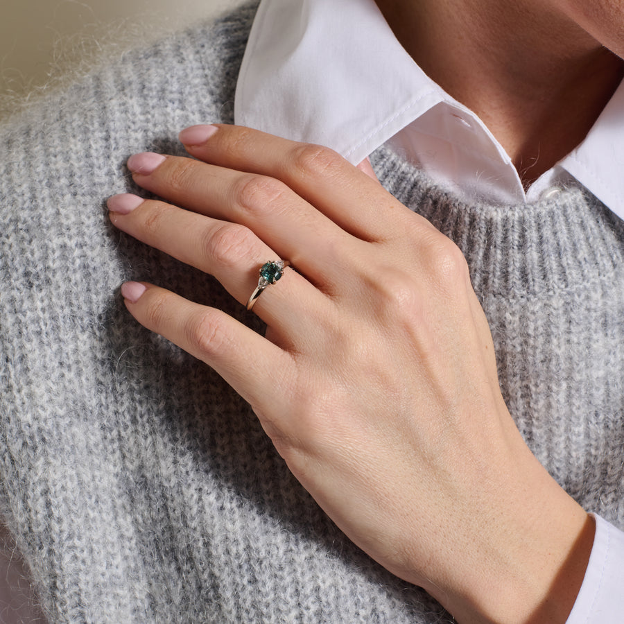 The X - Macareo Ring by East London jeweller Rachel Boston | Discover our collections of unique and timeless engagement rings, wedding rings, and modern fine jewellery. - Rachel Boston Jewellery