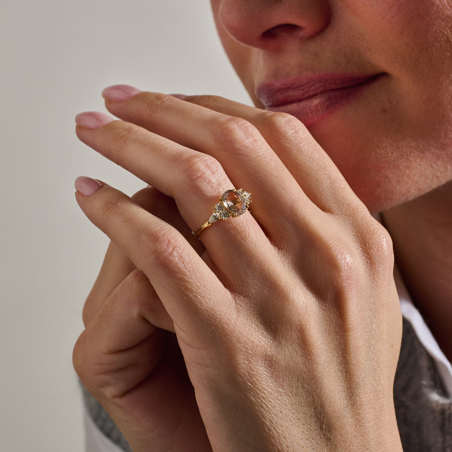 The X - Losada Ring by East London jeweller Rachel Boston | Discover our collections of unique and timeless engagement rings, wedding rings, and modern fine jewellery. - Rachel Boston Jewellery