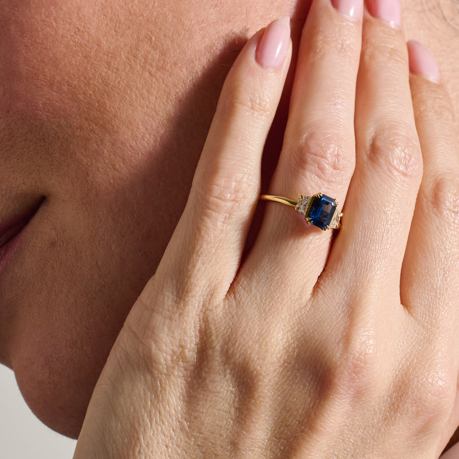 The X - Cura Ring by East London jeweller Rachel Boston | Discover our collections of unique and timeless engagement rings, wedding rings, and modern fine jewellery. - Rachel Boston Jewellery