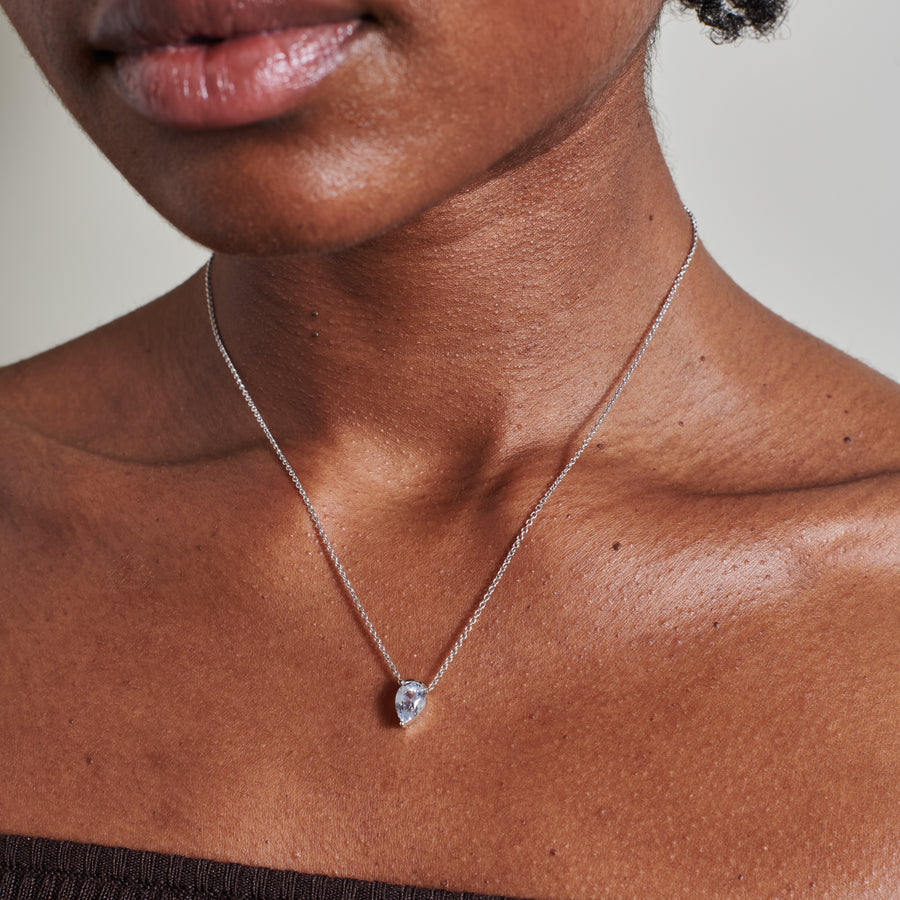 The Sturtevant Necklace- 1.60ct Grey by East London jeweller Rachel Boston | Discover our collections of unique and timeless engagement rings, wedding rings, and modern fine jewellery. - Rachel Boston Jewellery