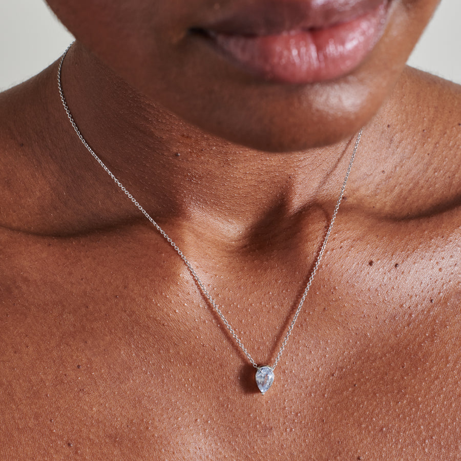The Sturtevant Necklace- 1.60ct Grey by East London jeweller Rachel Boston | Discover our collections of unique and timeless engagement rings, wedding rings, and modern fine jewellery. - Rachel Boston Jewellery