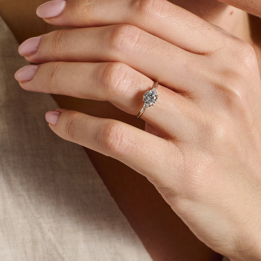 The Dolores Ring by East London jeweller Rachel Boston | Discover our collections of unique and timeless engagement rings, wedding rings, and modern fine jewellery. - Rachel Boston Jewellery