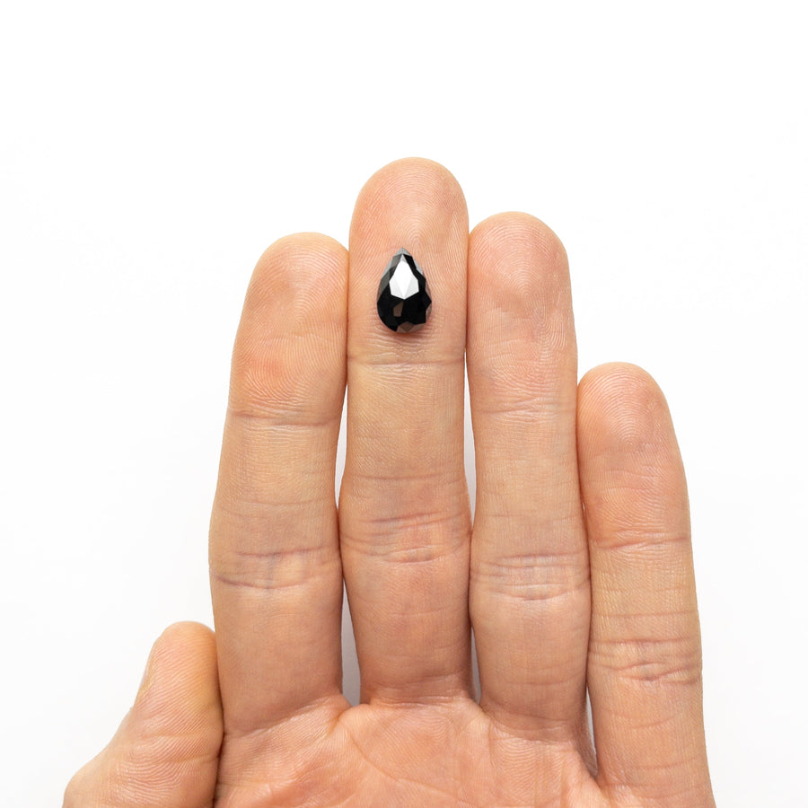 The 3.18ct 11.67x7.62x4.16mm Pear Double Cut 25469-17 by East London jeweller Rachel Boston | Discover our collections of unique and timeless engagement rings, wedding rings, and modern fine jewellery. - Rachel Boston Jewellery