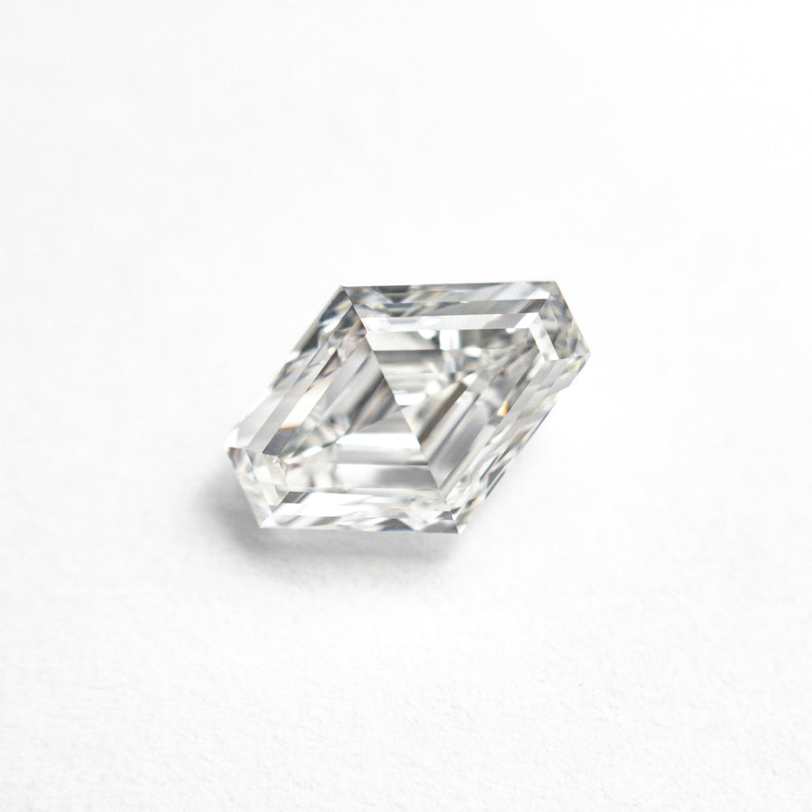 The 1.59ct 8.58x6.30x4.10mm GIA VS2 E Hexagon Step Cut 25908-01 by East London jeweller Rachel Boston | Discover our collections of unique and timeless engagement rings, wedding rings, and modern fine jewellery. - Rachel Boston Jewellery