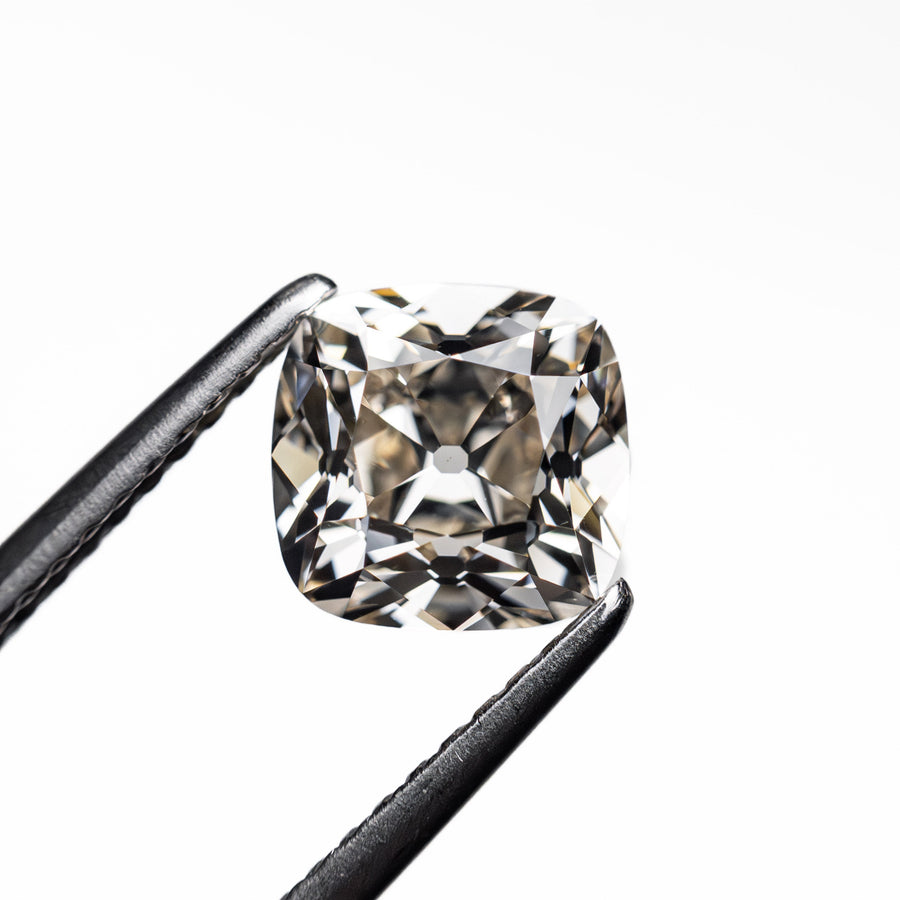 The 1.51ct 6.67x6.49x4.47mm VS2 N Modern Antique Old Mine Cut 🇨🇦 26824-01 by East London jeweller Rachel Boston | Discover our collections of unique and timeless engagement rings, wedding rings, and modern fine jewellery. - Rachel Boston Jewellery
