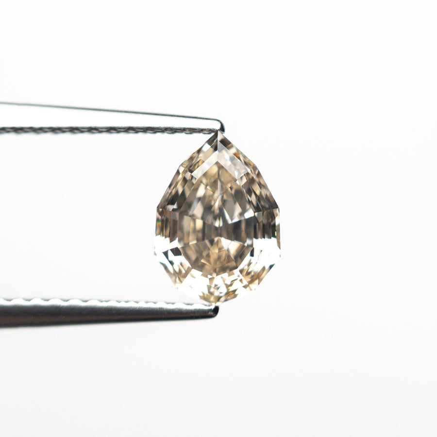 The 1.22ct 7.86x5.69x3.95mm VS2 C3 Geo Pear Step Cut 🇨🇦 26854-01 by East London jeweller Rachel Boston | Discover our collections of unique and timeless engagement rings, wedding rings, and modern fine jewellery. - Rachel Boston Jewellery