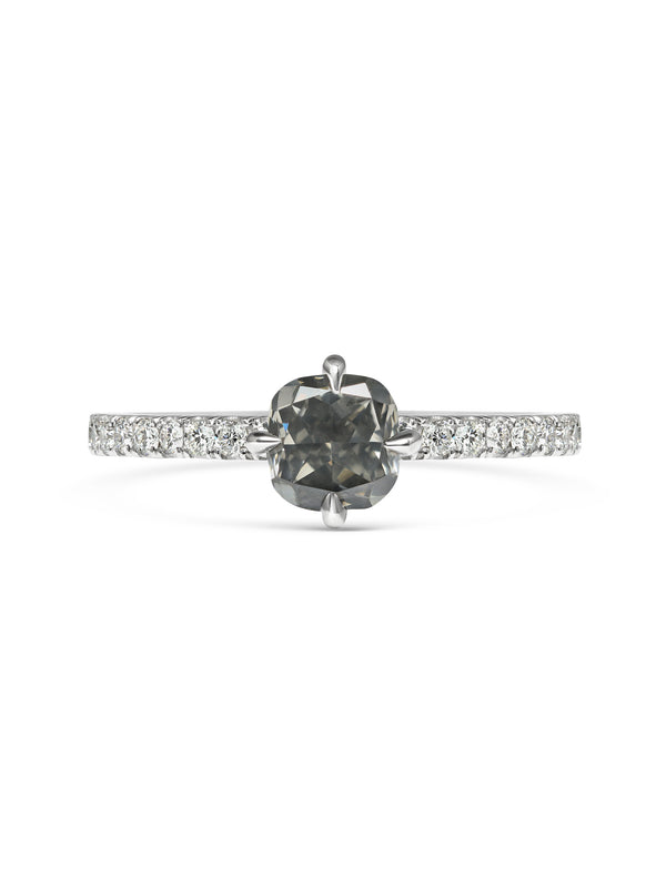 The Telesto Ring by East London jeweller Rachel Boston | Discover our collections of unique and timeless engagement rings, wedding rings, and modern fine jewellery.