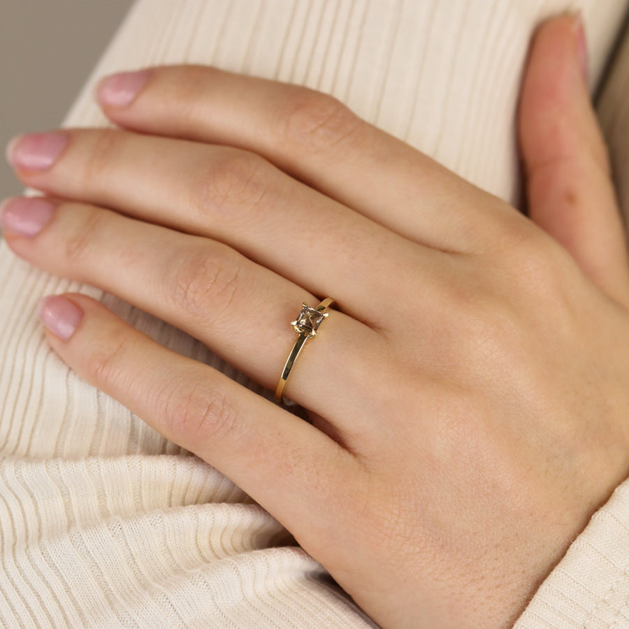 The X - Avize Ring by East London jeweller Rachel Boston | Discover our collections of unique and timeless engagement rings, wedding rings, and modern fine jewellery. - Rachel Boston Jewellery