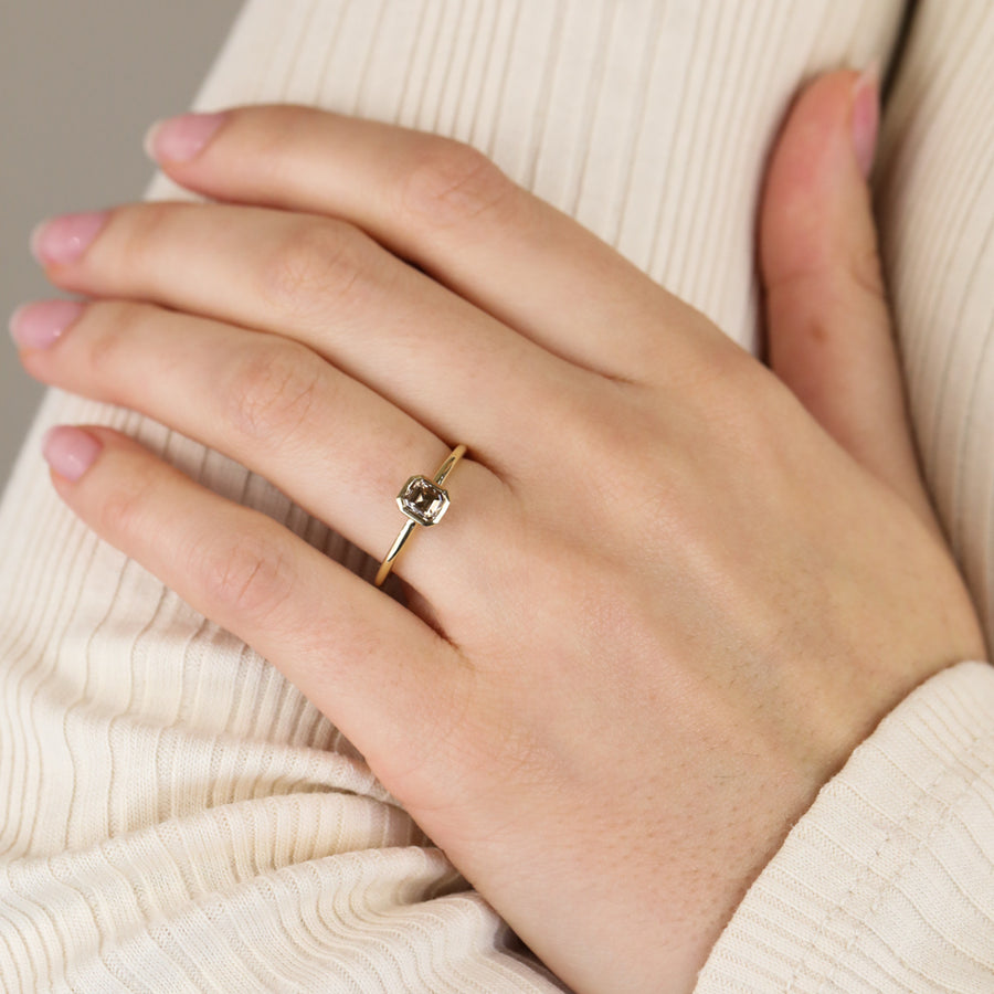 The X - Chatillion Ring by East London jeweller Rachel Boston | Discover our collections of unique and timeless engagement rings, wedding rings, and modern fine jewellery. - Rachel Boston Jewellery