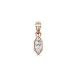 Chunky Charm Pendant - Marquise Cut