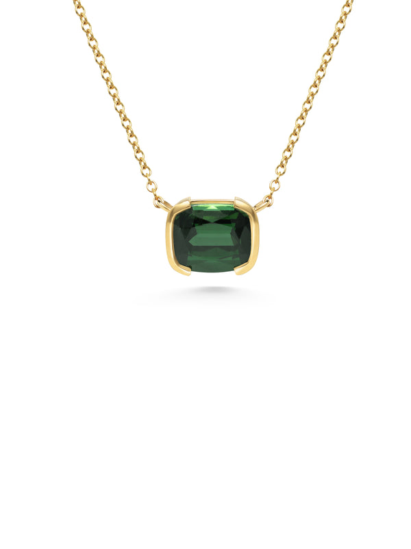 The Amaranth Necklace - 3.16ct Tourmaline by East London jeweller Rachel Boston | Discover our collections of unique and timeless engagement rings, wedding rings, and modern fine jewellery.