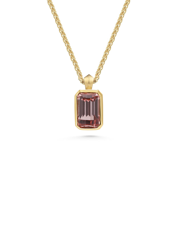 The Azalea Necklace - 1.99ct Tourmaline by East London jeweller Rachel Boston | Discover our collections of unique and timeless engagement rings, wedding rings, and modern fine jewellery.