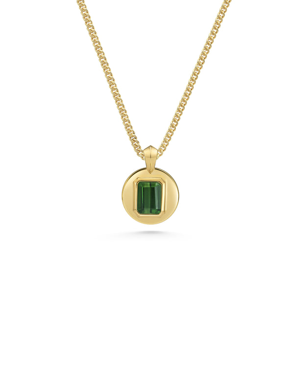 The Bourgeois Necklace - 1.65ct Tourmaline by East London jeweller Rachel Boston | Discover our collections of unique and timeless engagement rings, wedding rings, and modern fine jewellery.