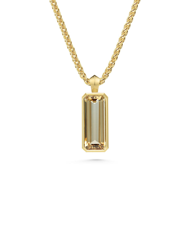 The Dahlia Necklace - 7.14ct Tourmaline by East London jeweller Rachel Boston | Discover our collections of unique and timeless engagement rings, wedding rings, and modern fine jewellery.