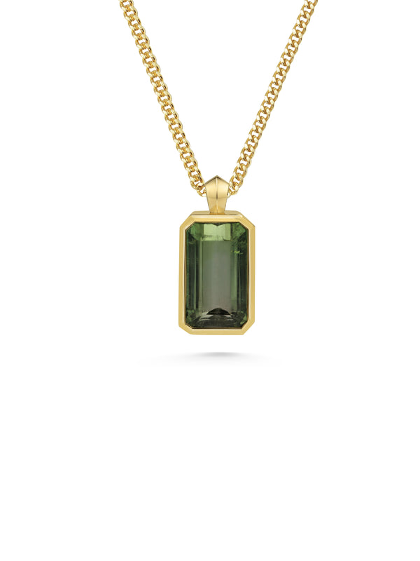 The Dianthus Necklace - 5.77ct Tourmaline by East London jeweller Rachel Boston | Discover our collections of unique and timeless engagement rings, wedding rings, and modern fine jewellery.