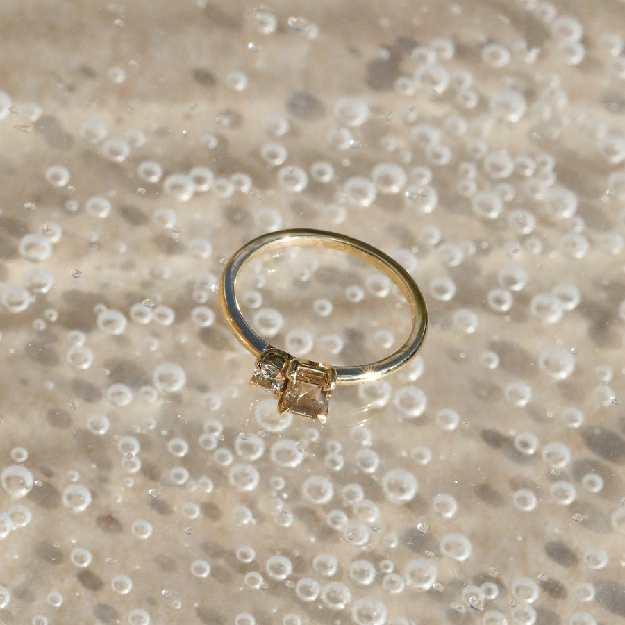 The X - Marne Ring by East London jeweller Rachel Boston | Discover our collections of unique and timeless engagement rings, wedding rings, and modern fine jewellery. - Rachel Boston Jewellery