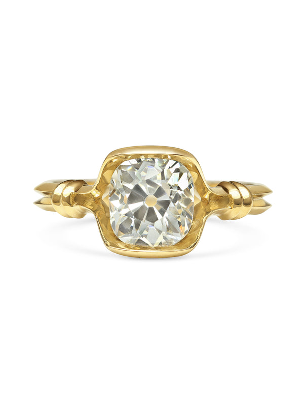 The X - OLWEN Ring by East London jeweller Rachel Boston | Discover our collections of unique and timeless engagement rings, wedding rings, and modern fine jewellery.