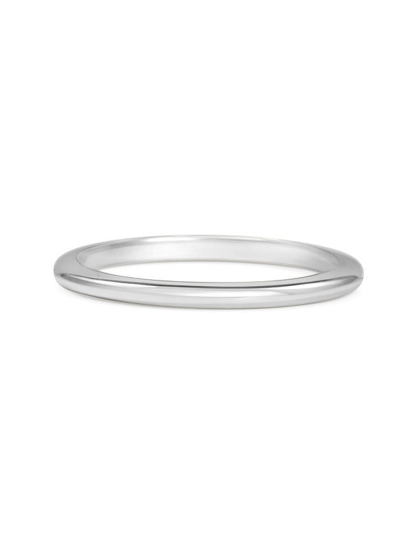 The Polished D Shape Band - 1.5mm by East London jeweller Rachel Boston | Discover our collections of unique and timeless engagement rings, wedding rings, and modern fine jewellery.