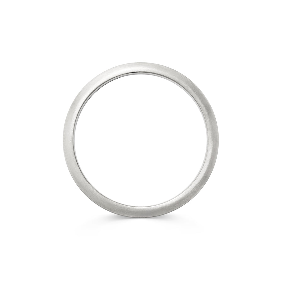 The Chamfered Edge Wedding Band - Matte - 2.5mm by East London jeweller Rachel Boston | Discover our collections of unique and timeless engagement rings, wedding rings, and modern fine jewellery. - Rachel Boston Jewellery