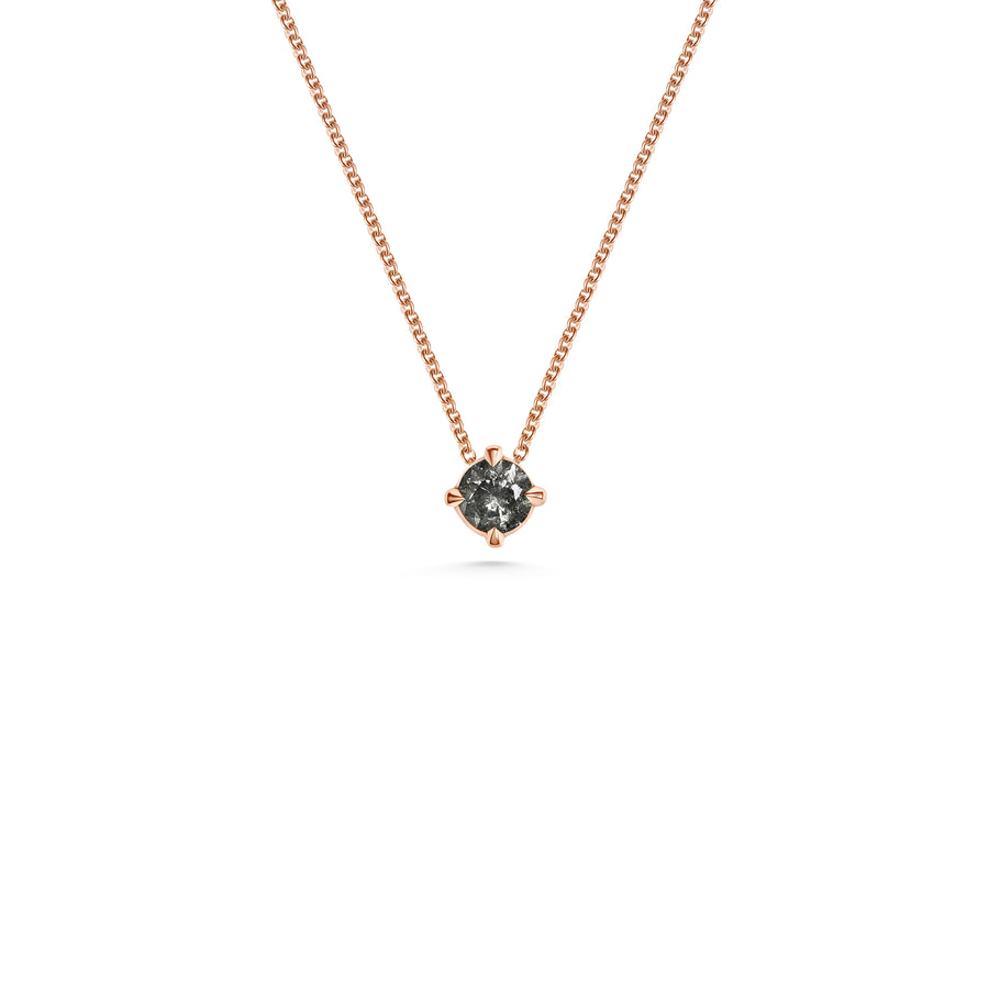 The 3mm Grey Diamond Slider Necklace by East London jeweller Rachel Boston | Discover our collections of unique and timeless engagement rings, wedding rings, and modern fine jewellery. - Rachel Boston Jewellery