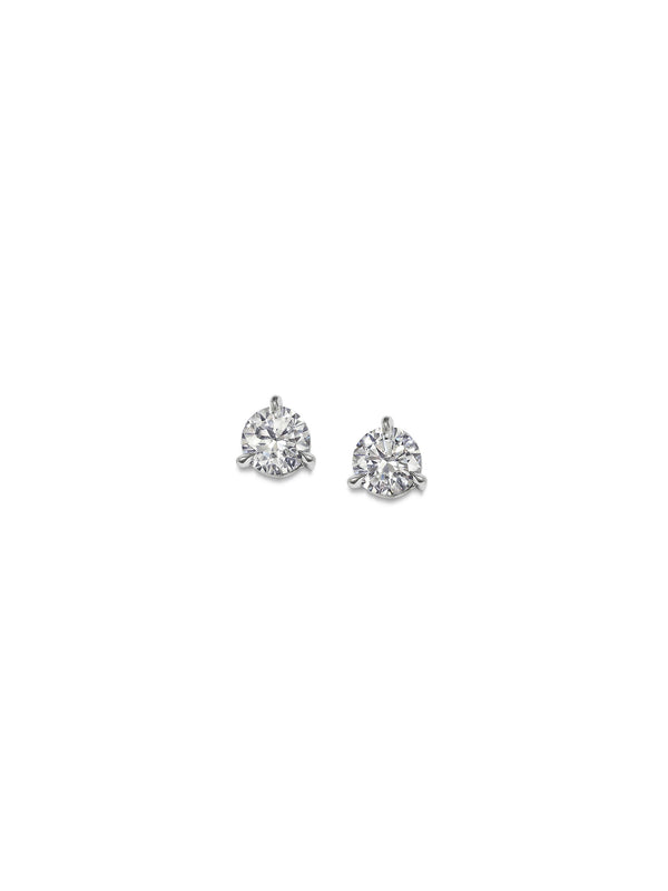 The 3mm Round Diamond Stud Earrings by East London jeweller Rachel Boston | Discover our collections of unique and timeless engagement rings, wedding rings, and modern fine jewellery.