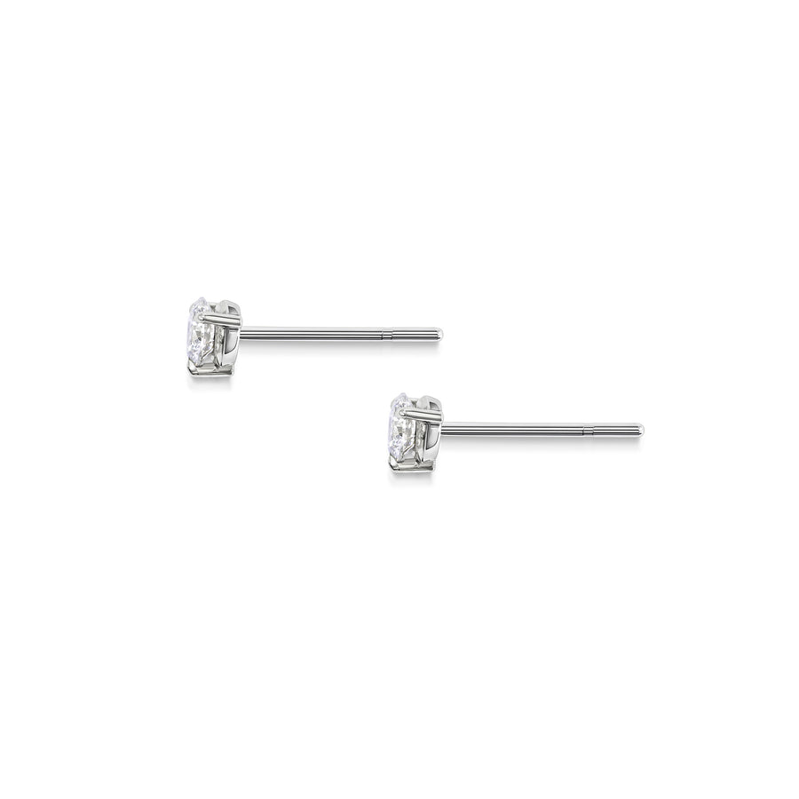The 3mm Round Diamond Stud Earrings by East London jeweller Rachel Boston | Discover our collections of unique and timeless engagement rings, wedding rings, and modern fine jewellery. - Rachel Boston Jewellery