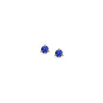 3mm Round Sapphire Stud Earrings
