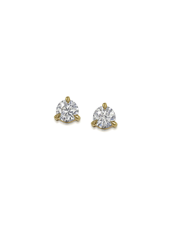 The 4mm Round Diamond Stud Earrings by East London jeweller Rachel Boston | Discover our collections of unique and timeless engagement rings, wedding rings, and modern fine jewellery.