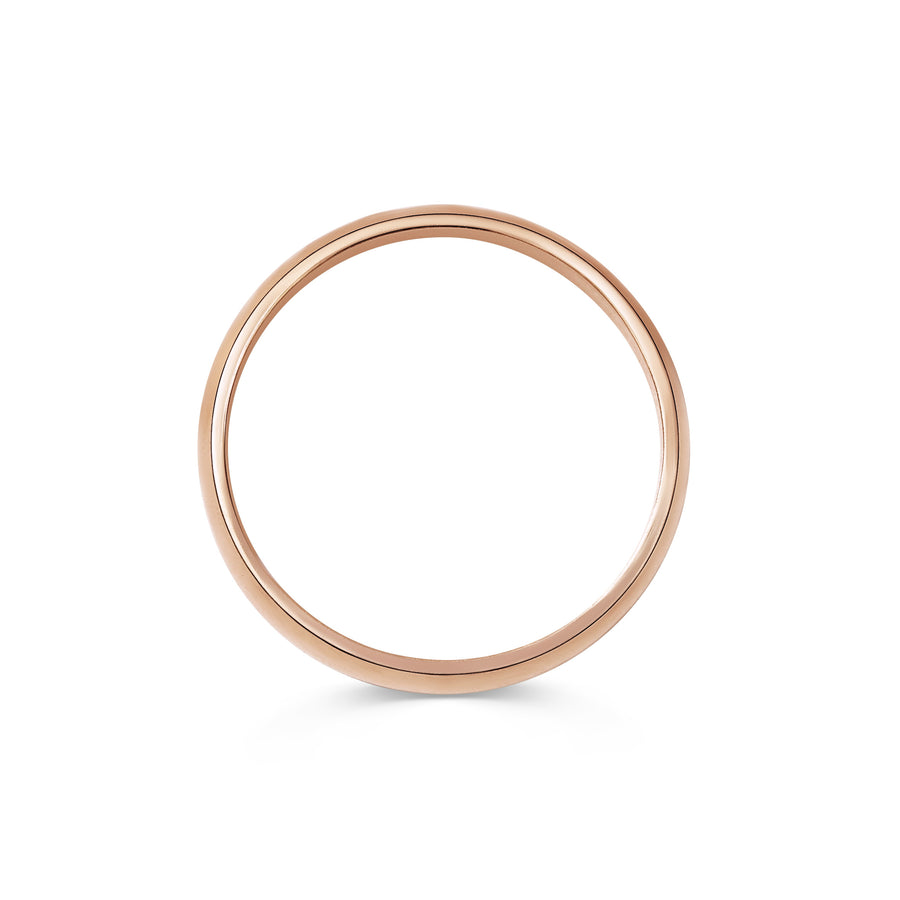 The Matte Finish D Shape Wedding Band - 5mm by East London jeweller Rachel Boston | Discover our collections of unique and timeless engagement rings, wedding rings, and modern fine jewellery. - Rachel Boston Jewellery