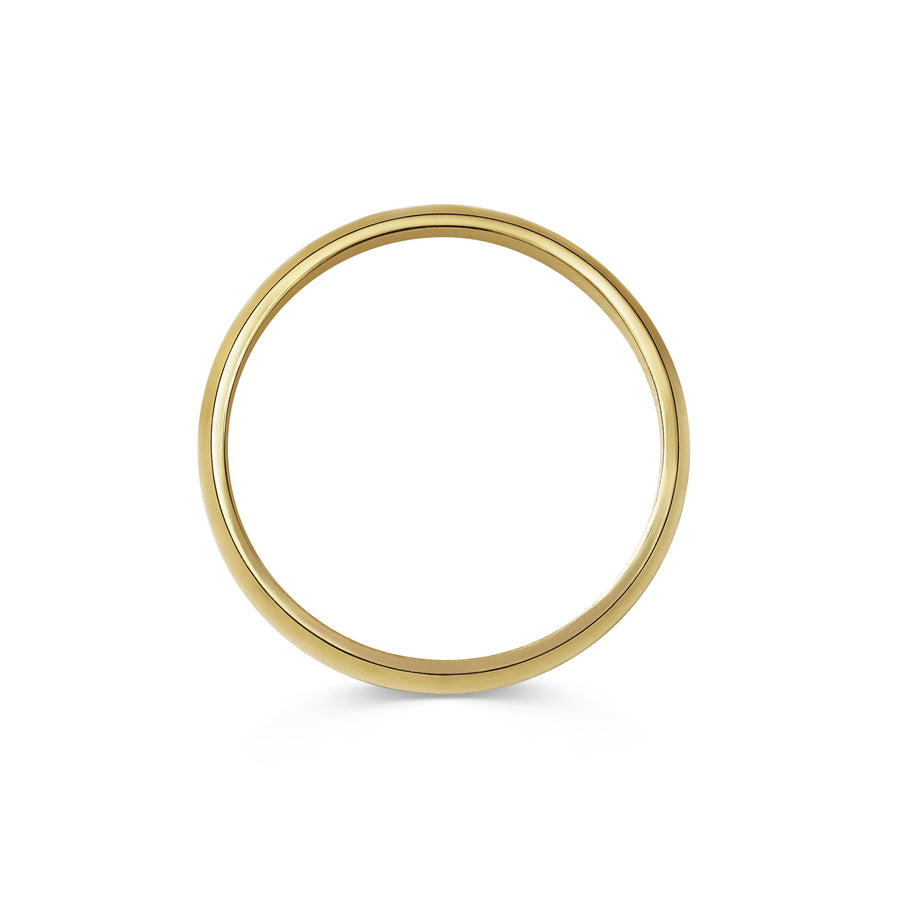 The Matte Finish D Shape Wedding Band - 5mm by East London jeweller Rachel Boston | Discover our collections of unique and timeless engagement rings, wedding rings, and modern fine jewellery. - Rachel Boston Jewellery
