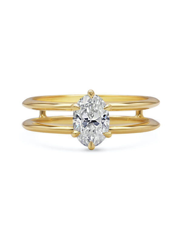 The Adelia Ring by East London jeweller Rachel Boston | Discover our collections of unique and timeless engagement rings, wedding rings, and modern fine jewellery.
