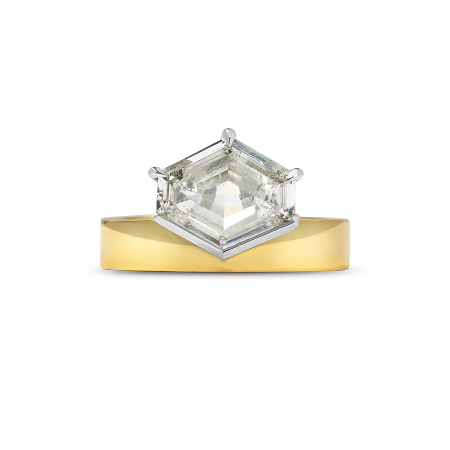 The X - Aelia Ring by East London jeweller Rachel Boston | Discover our collections of unique and timeless engagement rings, wedding rings, and modern fine jewellery. - Rachel Boston Jewellery