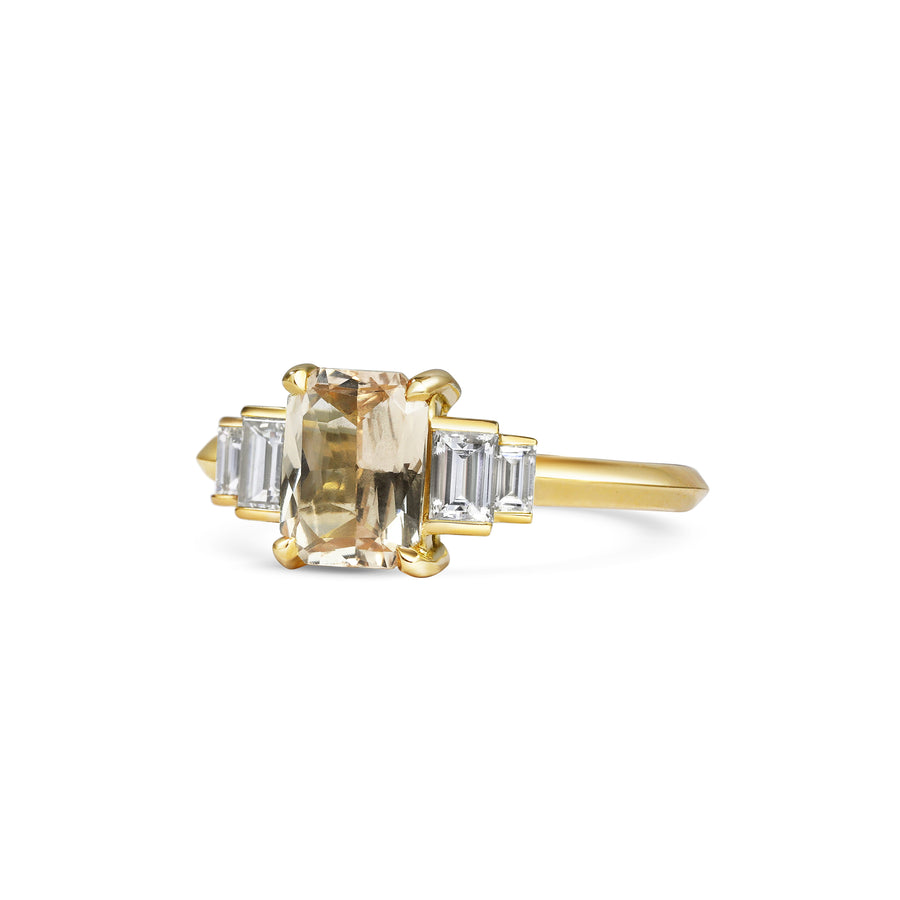 The X - Amacuro Ring by East London jeweller Rachel Boston | Discover our collections of unique and timeless engagement rings, wedding rings, and modern fine jewellery. - Rachel Boston Jewellery