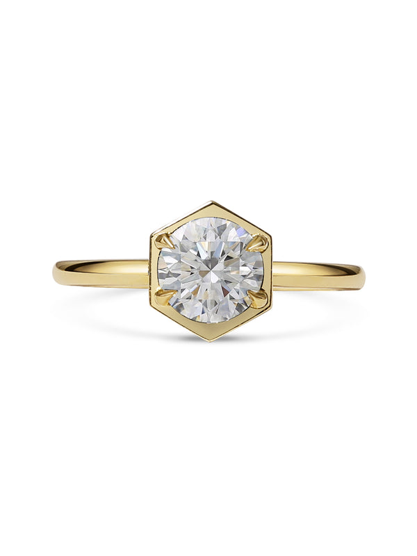 The Aquila Ring by East London jeweller Rachel Boston | Discover our collections of unique and timeless engagement rings, wedding rings, and modern fine jewellery.