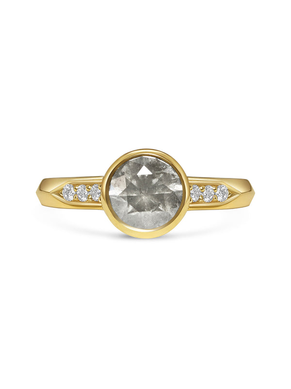 The Aurelia Ring by East London jeweller Rachel Boston | Discover our collections of unique and timeless engagement rings, wedding rings, and modern fine jewellery.