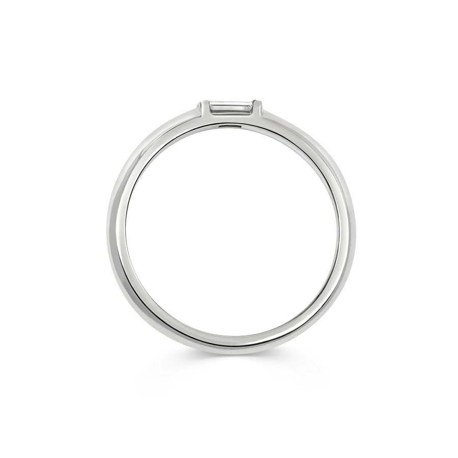 The Baguette Ring by East London jeweller Rachel Boston | Discover our collections of unique and timeless engagement rings, wedding rings, and modern fine jewellery. - Rachel Boston Jewellery