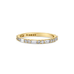 Baguette & Round Diamond Wedding Band