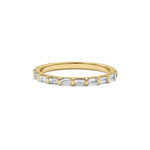 Bar Baguette Diamond Wedding Band